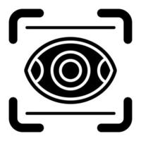 occhio scanner vettore icona