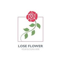 un elegante e sofisticato rosa fiore logo quello Caratteristiche un' mazzo di Rose nel fioritura vettore