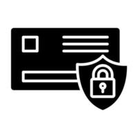 pagamento sicurezza vettore icona