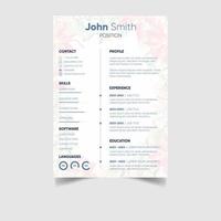 creativo moderno CV curriculum vitae design modelli vettore