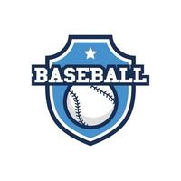 baseball logo design vettore