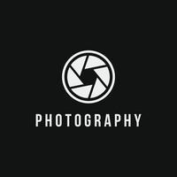 design del logo fotografico vettore