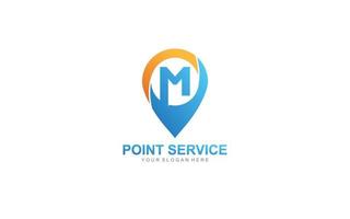 m punto logo design ispirazione. vettore lettera modello design per marca.
