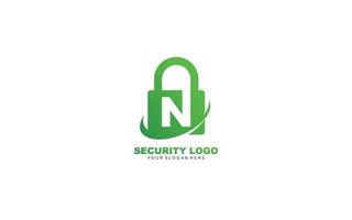 n sicurezza logo design ispirazione. vettore lettera modello design per marca.