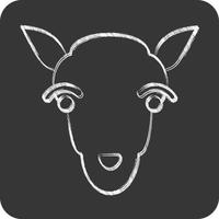 icona agnello. relazionato per animale testa simbolo. semplice design modificabile. semplice illustrazione vettore