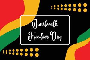 juneteenth tema astratto sfondo, la libertà giorno, annuale vacanza. vettore design per striscioni, saluto carte, manifesti.