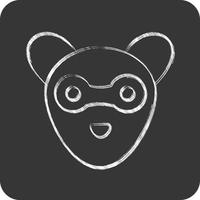 icona furetto. relazionato per animale testa simbolo. semplice design modificabile. semplice illustrazione vettore