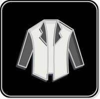 icona giacca. relazionato per nero Venerdì simbolo. acquisti. semplice illustrazione vettore