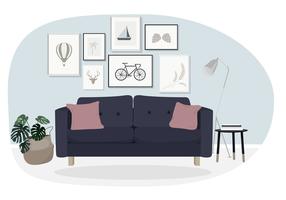 illustrazione vettoriale di interior design