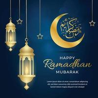 Ramadan kareem. islamico sfondo design con Arabo calligrafia e ornamento vettore