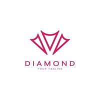 semplice diamante astratto logo, per affari, distintivo, gioielli negozio, oro negozio, applicazione, vettore