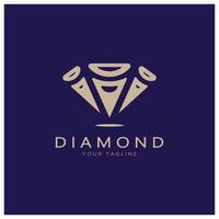 semplice diamante astratto logo, per affari, distintivo, gioielli negozio, oro negozio, applicazione, vettore