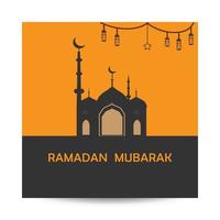 Ramadan vettore arte. Ramadan sfondo striscione.