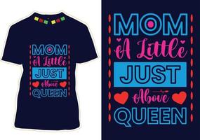 t-shirt tipografia mamma vettore