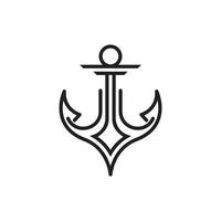 ancora logo icona barca nave marino Marina Militare vettore
