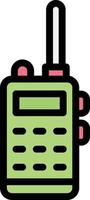 illustrazione del design dell'icona di vettore del walkie-talkie