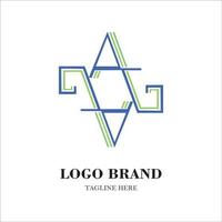 aziendale logo trend design Immagine vettore