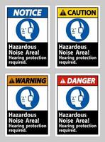 zona rumorosa pericolosa, protezione dell'udito richiesta vettore