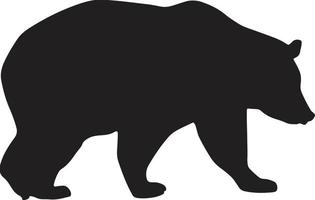 silhouette di un' orso . orso silhouette vettore