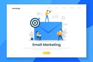 e-mail marketing moderno concept design piatto vettore