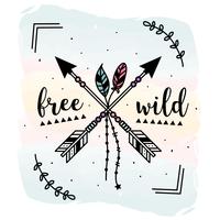 Wild & Free Vector