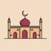 moschea Ramadan kareem vettore illustrazione design