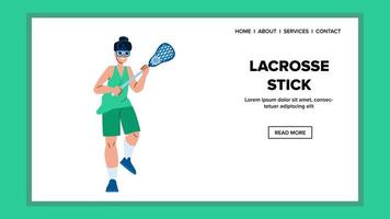 lacrosse bastone vettore