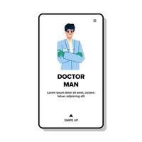 medico uomo vettore