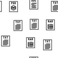 file formato documento vettore senza soluzione di continuità modello