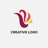creativo e moderno astratto logo design vettore