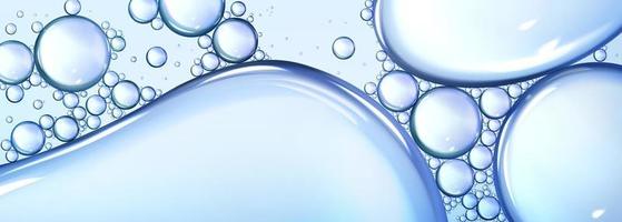 aria bolle nel trasparente liquido sostanza vettore
