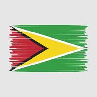 Guyana bandiera spazzola vettore