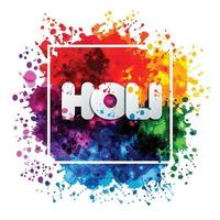 holi festival di primavera di colori elemento di disegno vettoriale e segno holi