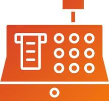 stile icona registratore di cassa vettore