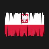 vettore bandiera polonia