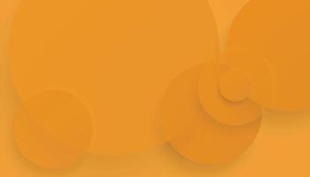 astratto arancia sovrapposizione cerchi sfondo. morbido colore 3d carta cerchio bandiera con far cadere ombre vettore