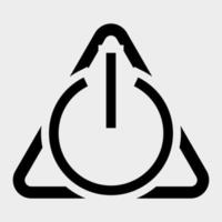 segno simbolo di stand-by, illustrazione vettoriale, isolato su sfondo bianco etichetta. eps10 vettore