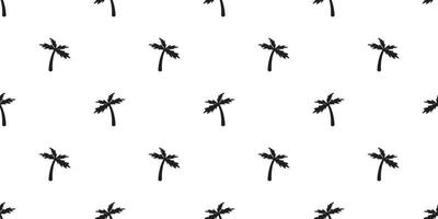 Noce di cocco albero palma senza soluzione di continuità modello vettore isolato icona sfondo sfondo bianca