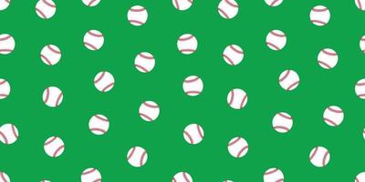 baseball senza soluzione di continuità modello softball vettore isolato illustrazione sfondo sfondo icona verde