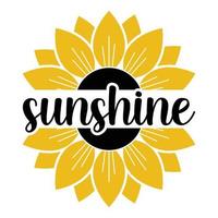 girasole sublimazione svg File per cricut - motivazione girasole citazioni silhouette vettore