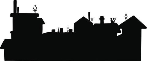 città silhouette. sfondo, cittadina. simbolo. icona. illustrazione impostare. alto qualità illustrazione vettore