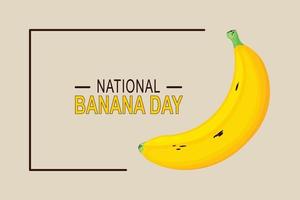 nazionale Banana giorno sfondo. vettore