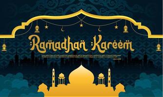 marhaban ya Ramadhan sociale media inviare design vettore
