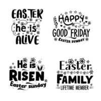 contento Pasqua lettering tipografia design. vettore