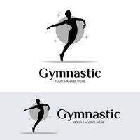 fitness ginnastica logo design ispirazione vettore