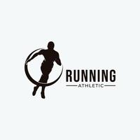 in esecuzione sport logo design ispirazione vettore