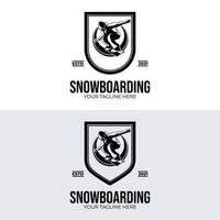 inverno sport. snowboard logo modello design vettore