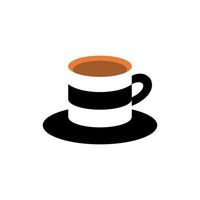 boccale coffe cappello moderno creativo logo design vettore