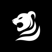 animale tigre testa bestia creativo logo design vettore