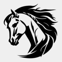 cavallo testa vettore illustrazione su un' bianca sfondo